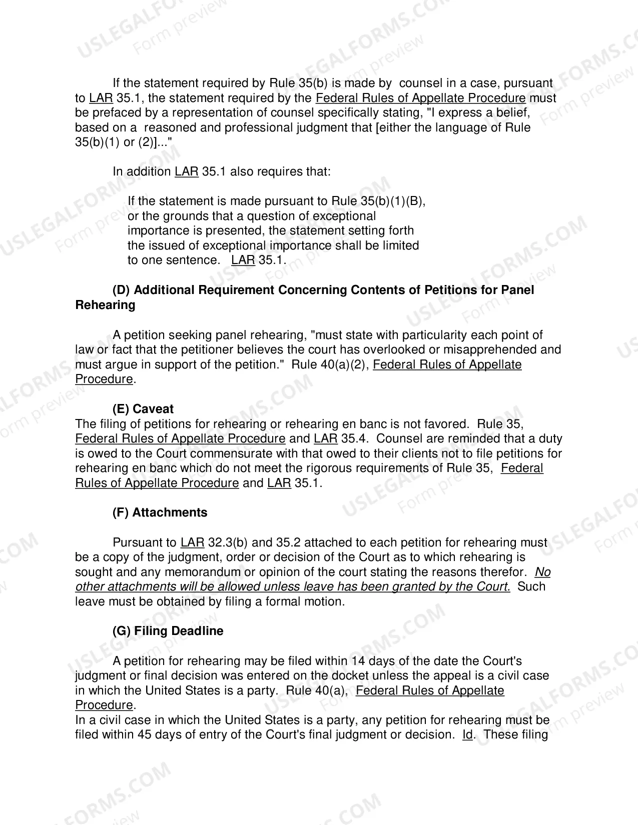 Preview Post-Decision Practice Information Sheet