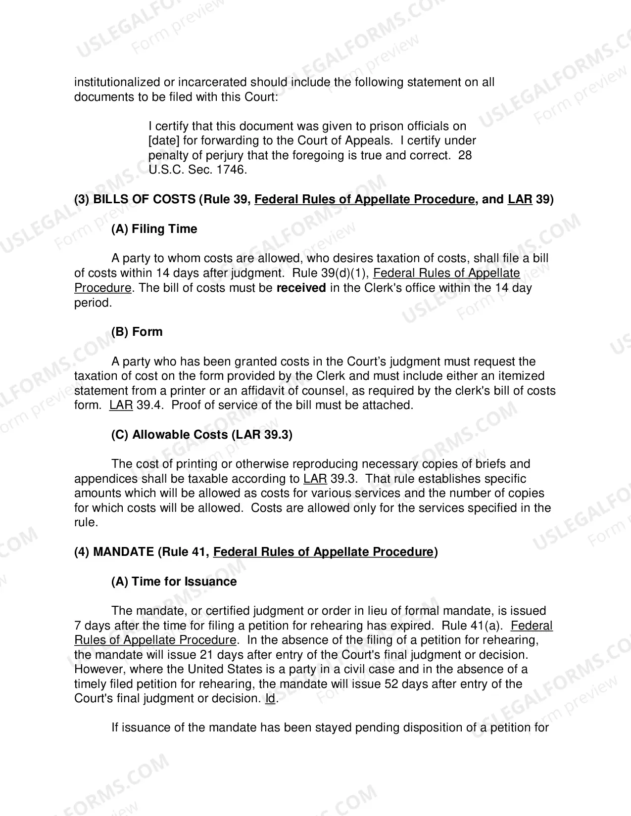 Preview Post-Decision Practice Information Sheet