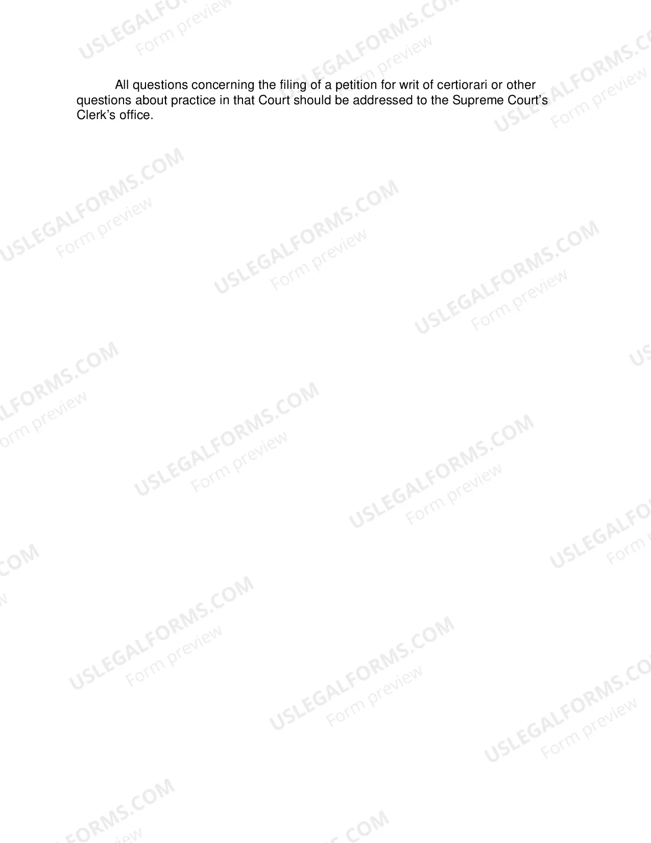 Preview Post-Decision Practice Information Sheet