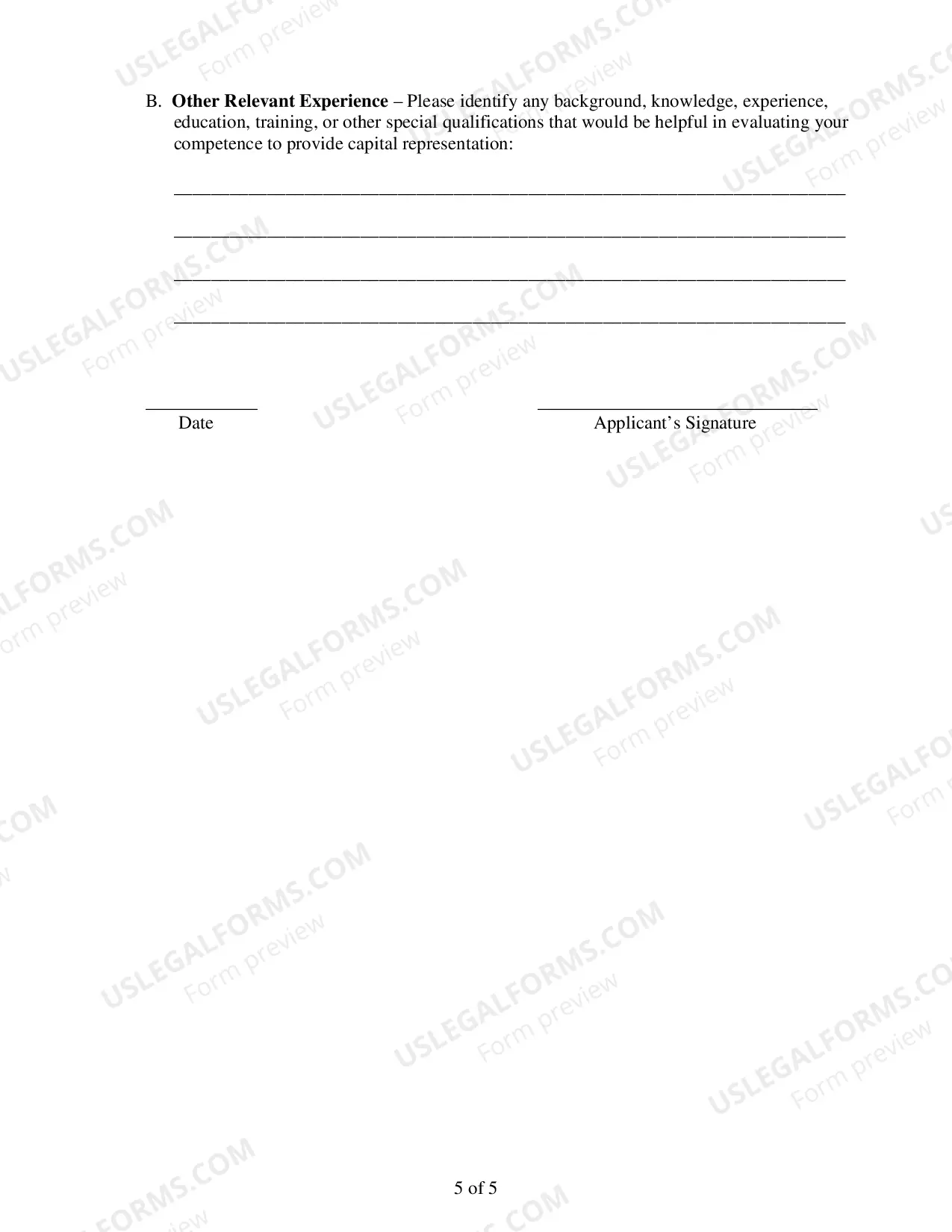 Preview CJA Appellate Panel Application