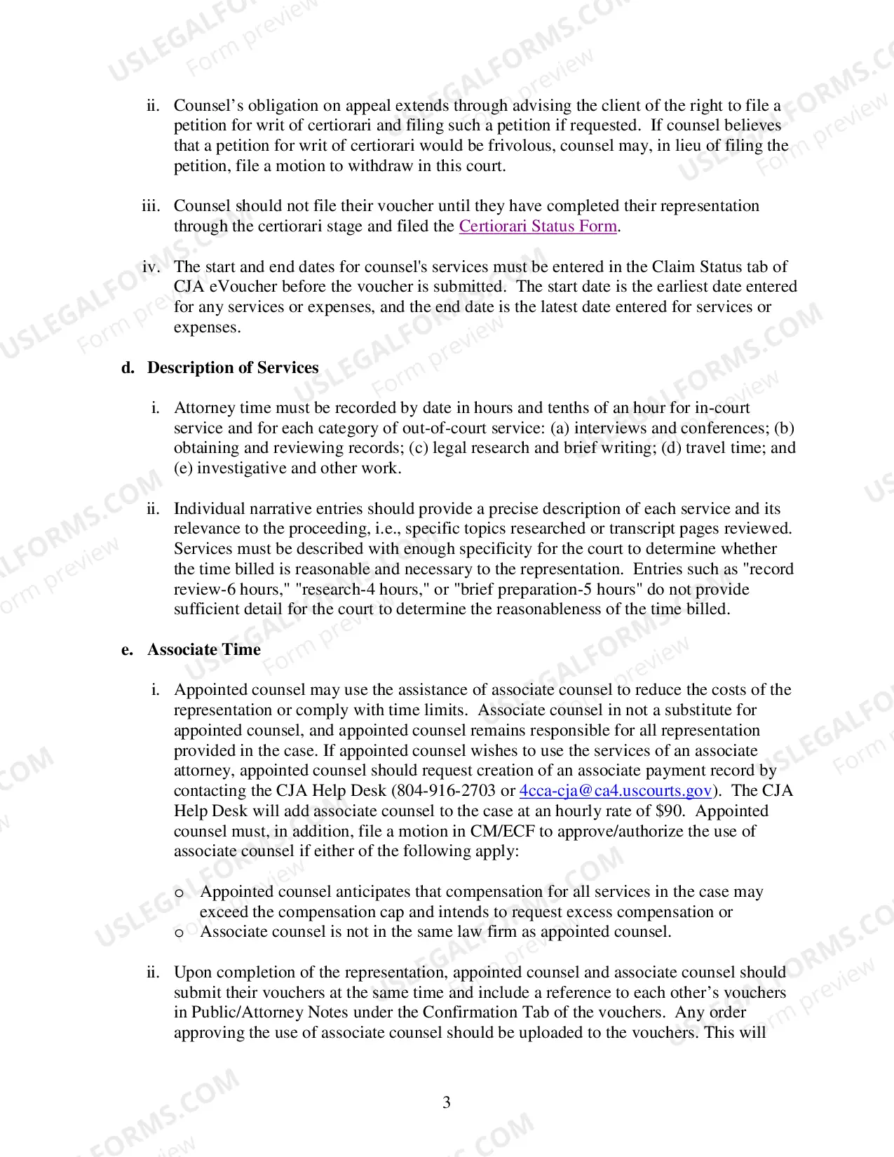 Preview CJA 20 Payment Memo