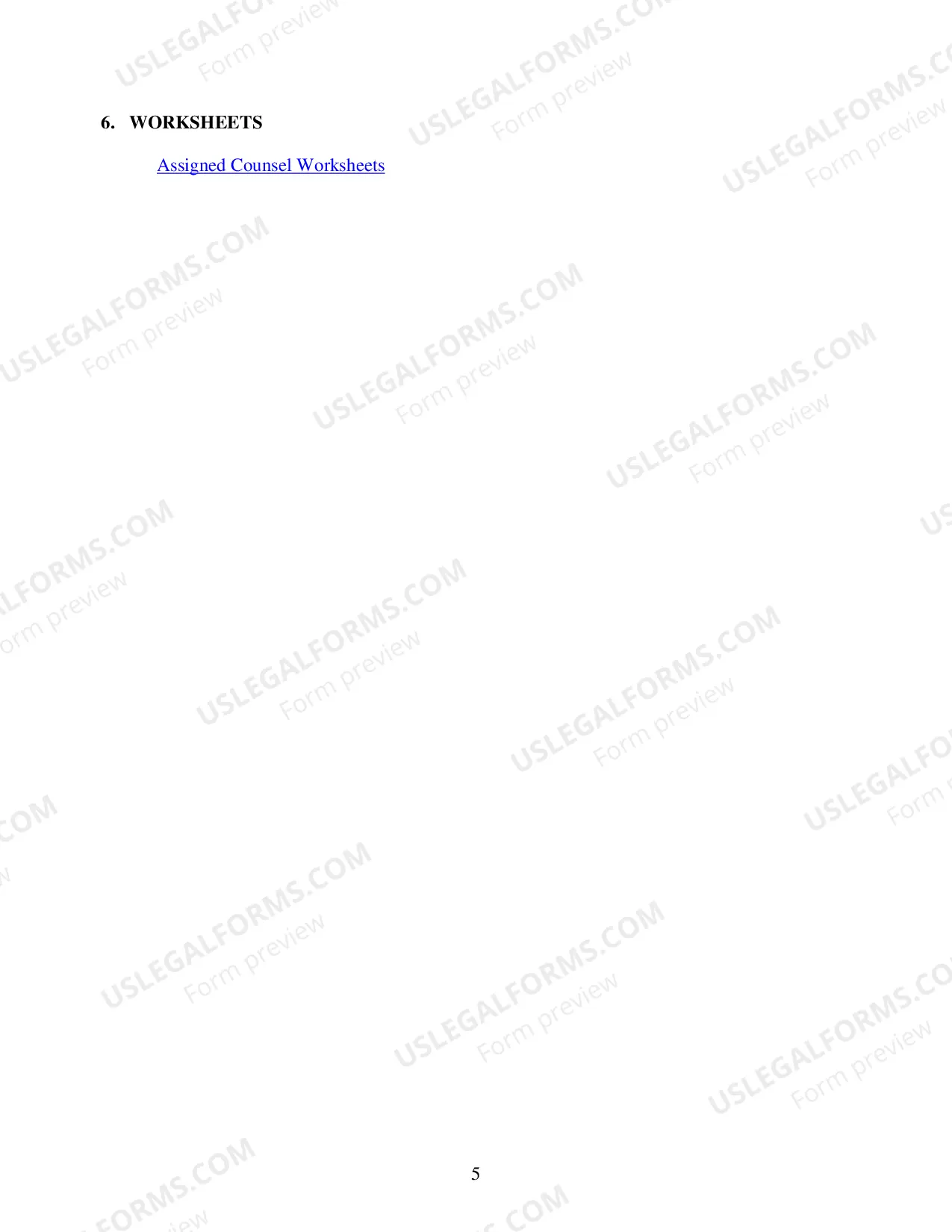 Preview Assigned Counsel Payment Memo