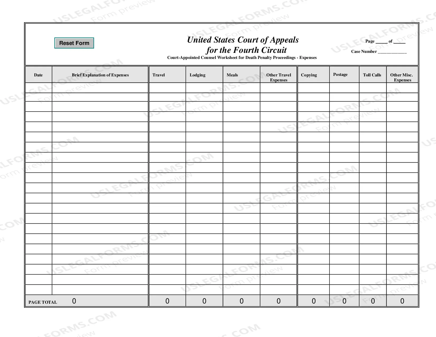 Preview CJA 30 Worksheets