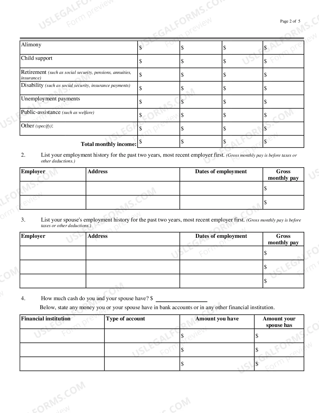 Preview Motion and Affidavit for Permission to Appeal in Forma Pauperis(Fillable)