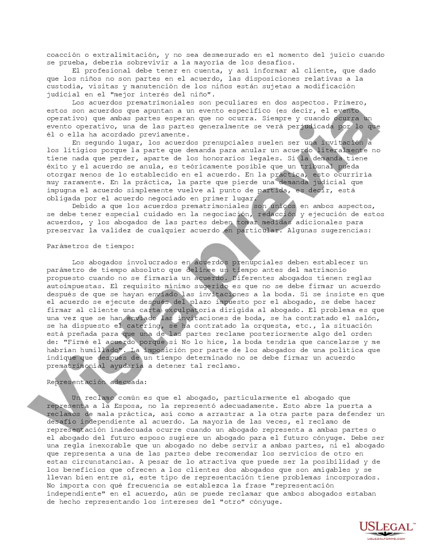 Preview Acuerdos Prenupciales - Comentarios Generales sobre la Negociación, Redacción y Ejecución de Acuerdos Prenupciales