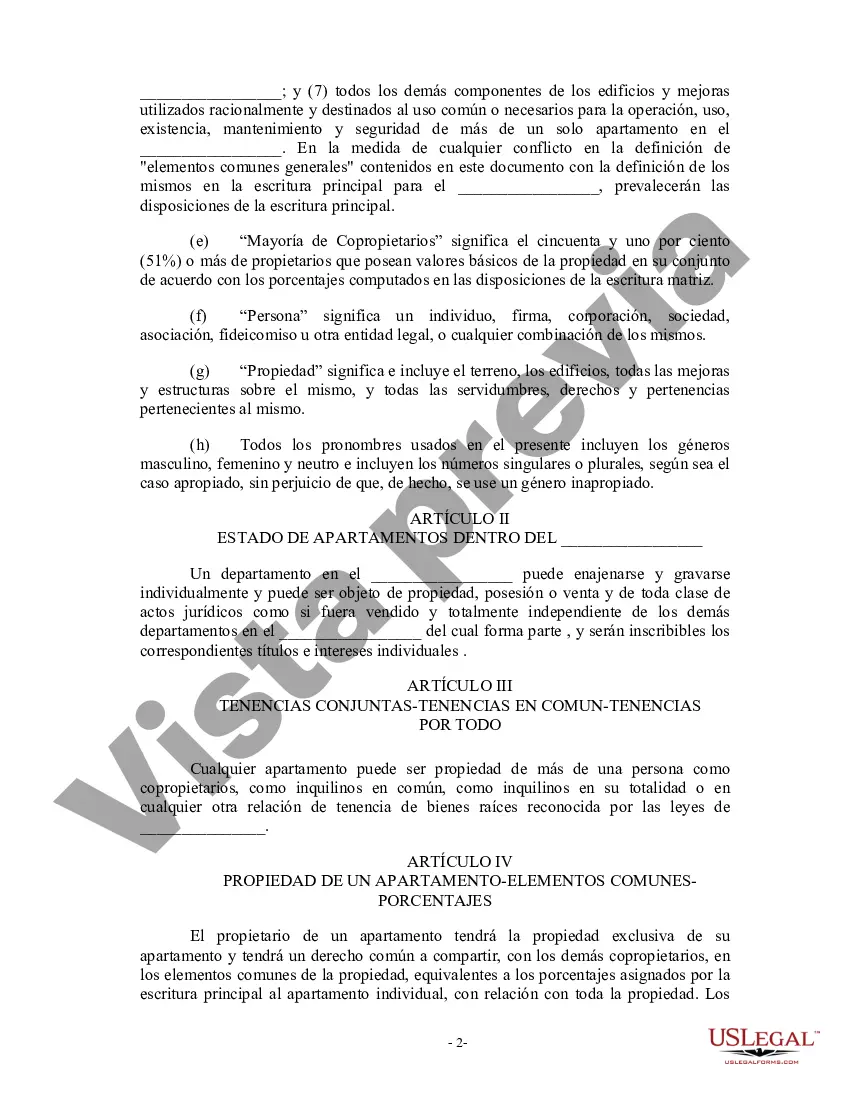 Preview estatutos de condominio