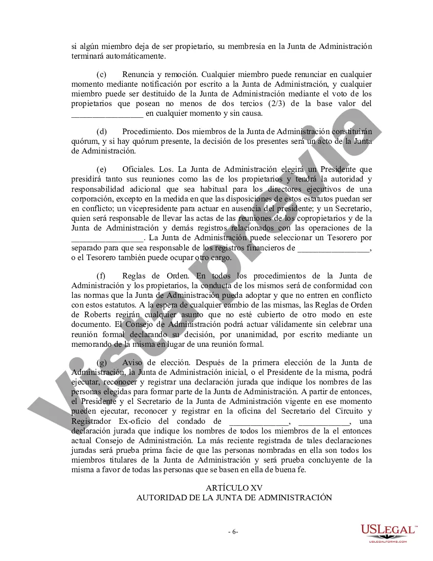 Preview estatutos de condominio