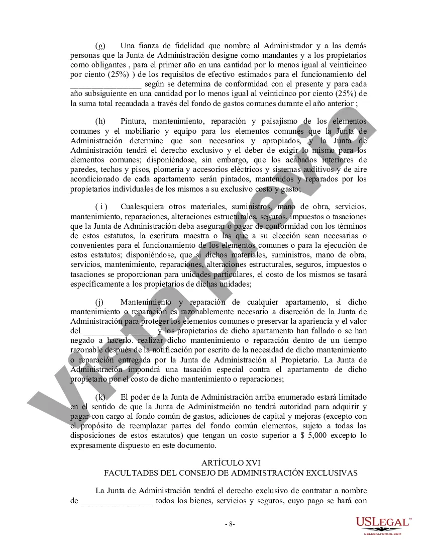 Preview estatutos de condominio