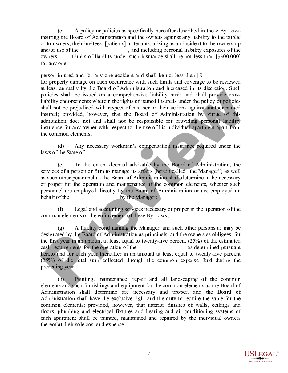 page 6 Bylaws of Condominium preview