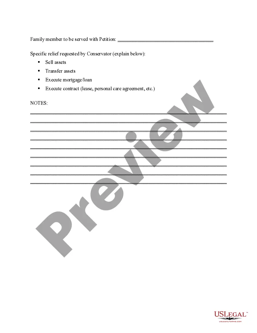 Get Conservatorship Information Form Preview Conservatorship Information Form