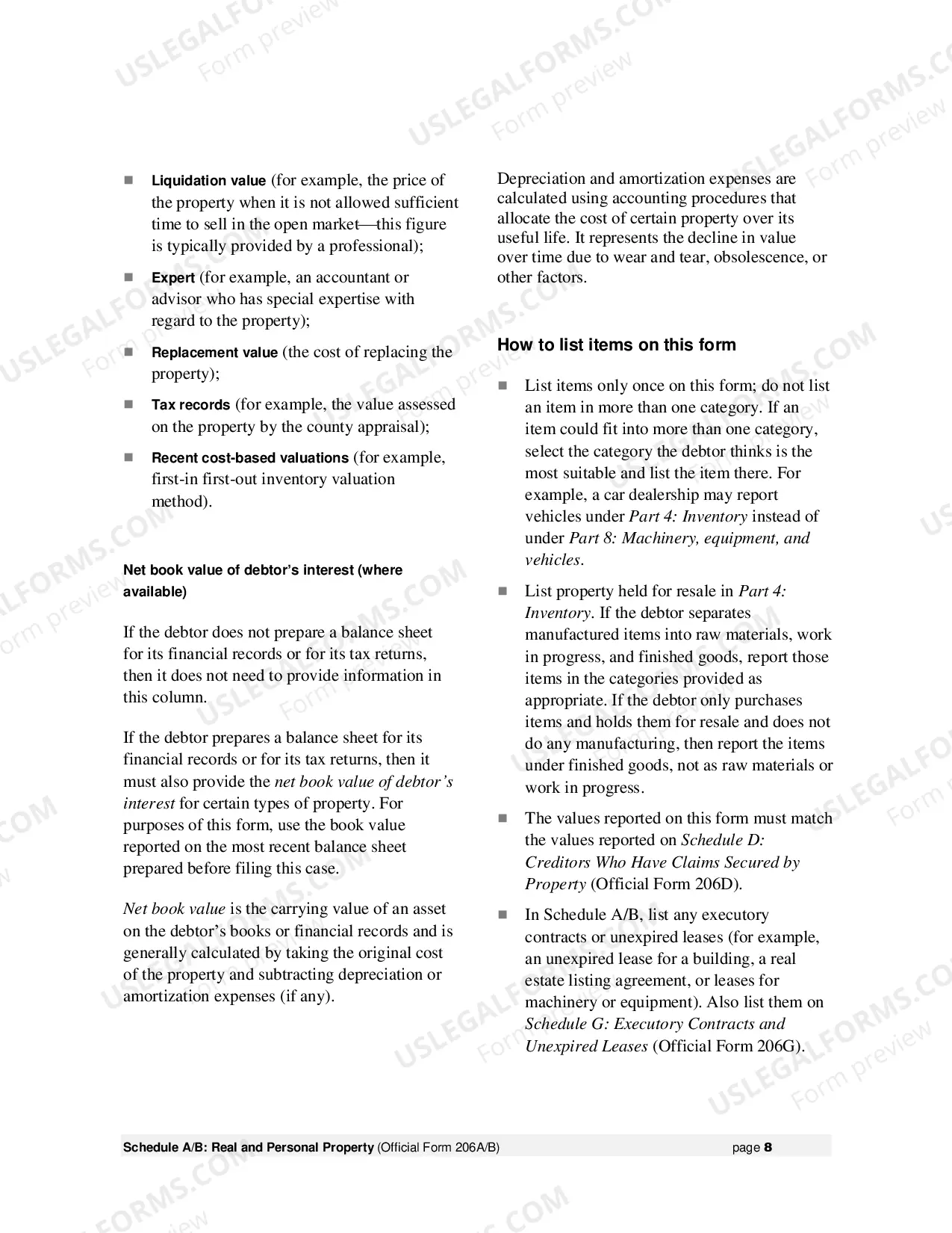 Preview Instructions for Voluntary Petition for Non-Individuals Filing for Bankruptcy