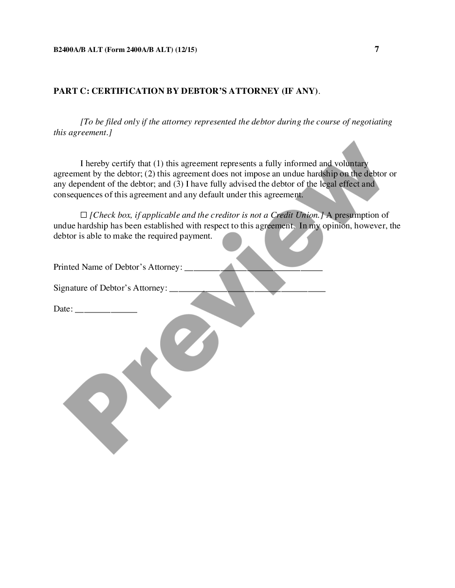 page 6 Reaffirmation Agreement, Motion and Order preview