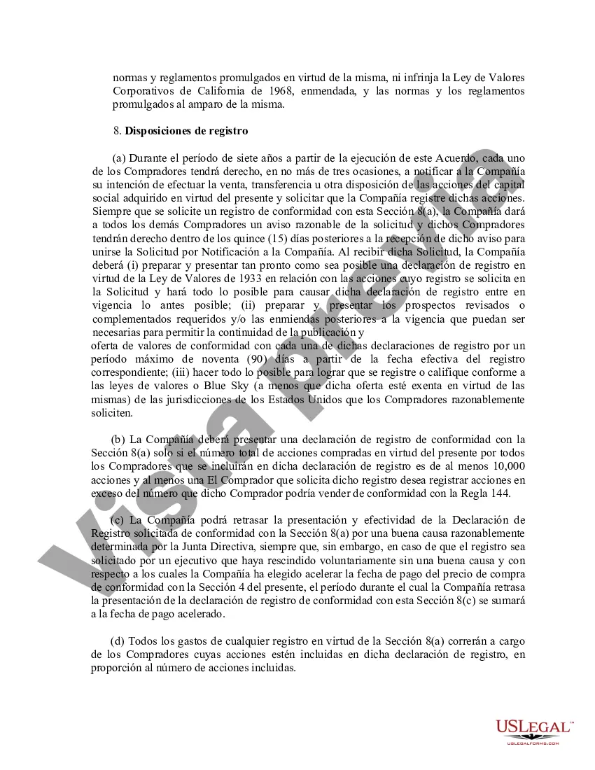 Preview Ejemplo de acuerdo ejecutivo de compra de acciones entre Pic N Save Corporation y los compradores