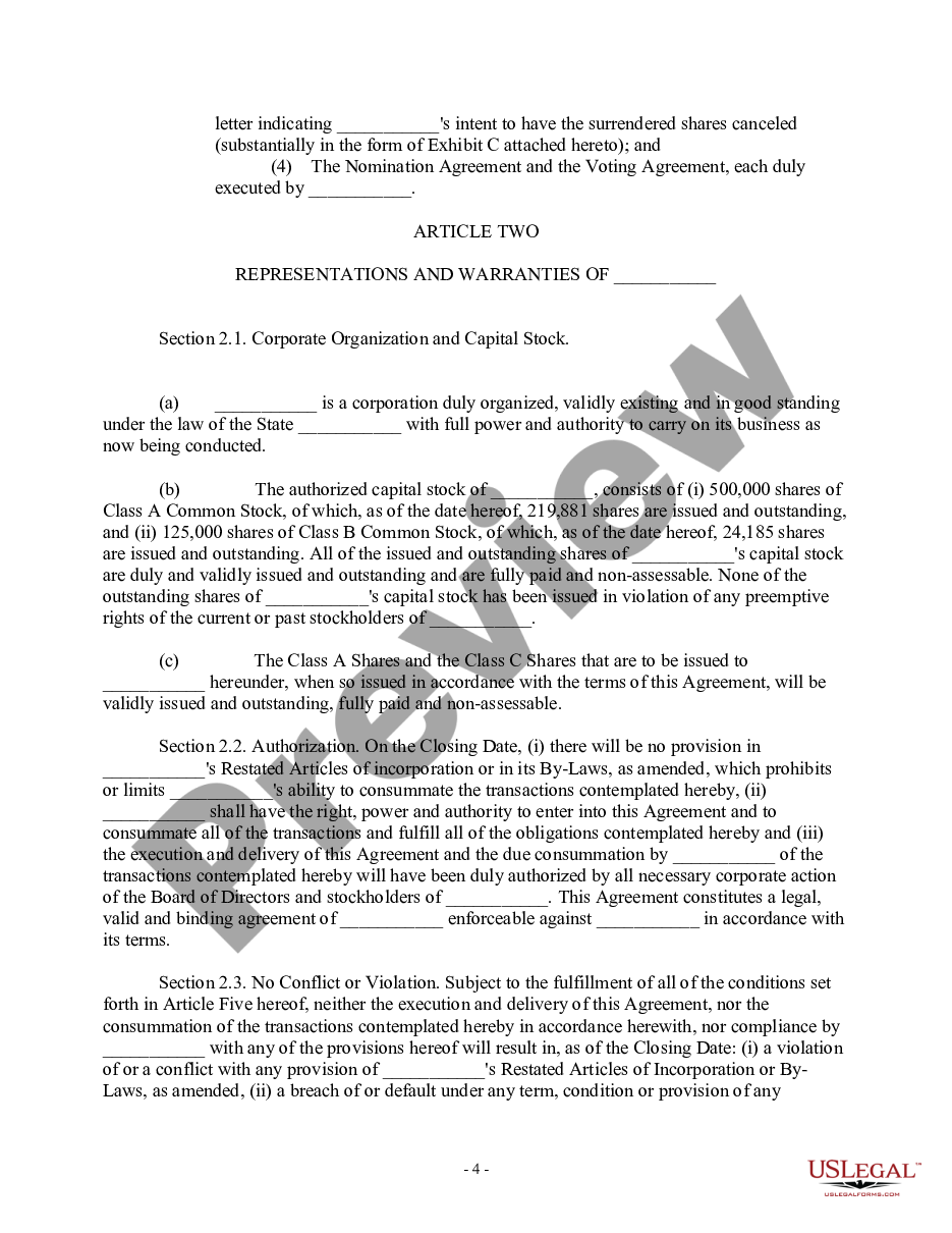 page 3 Share Exchange Agreement with exhibits preview