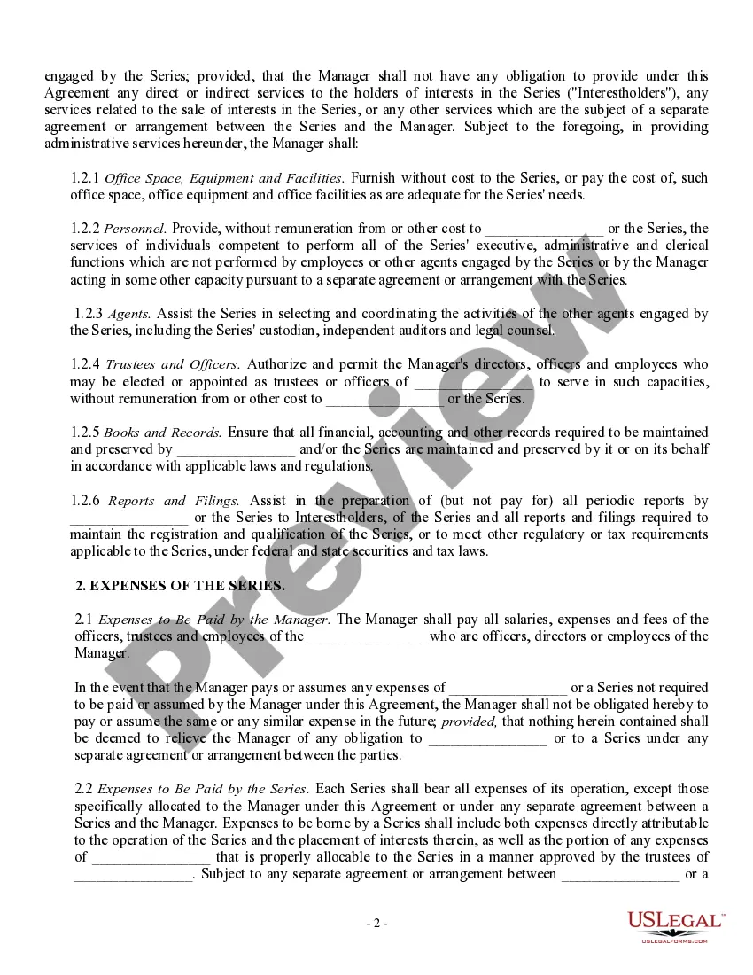 Get Management Agreement between a Trust and a Corporation Preview Management Agreement between a Trust and a Corporation