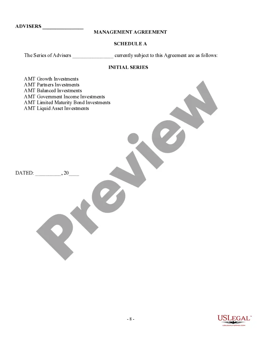 Get Management Agreement between a Trust and a Corporation Preview Management Agreement between a Trust and a Corporation