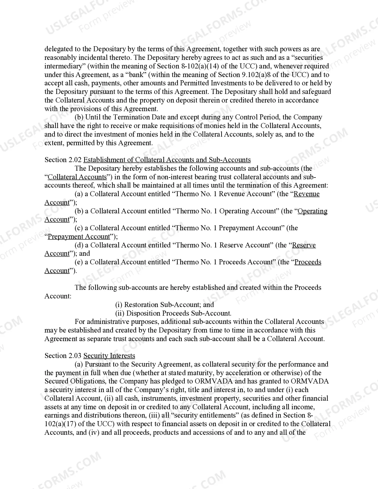 Preview Account Agreement