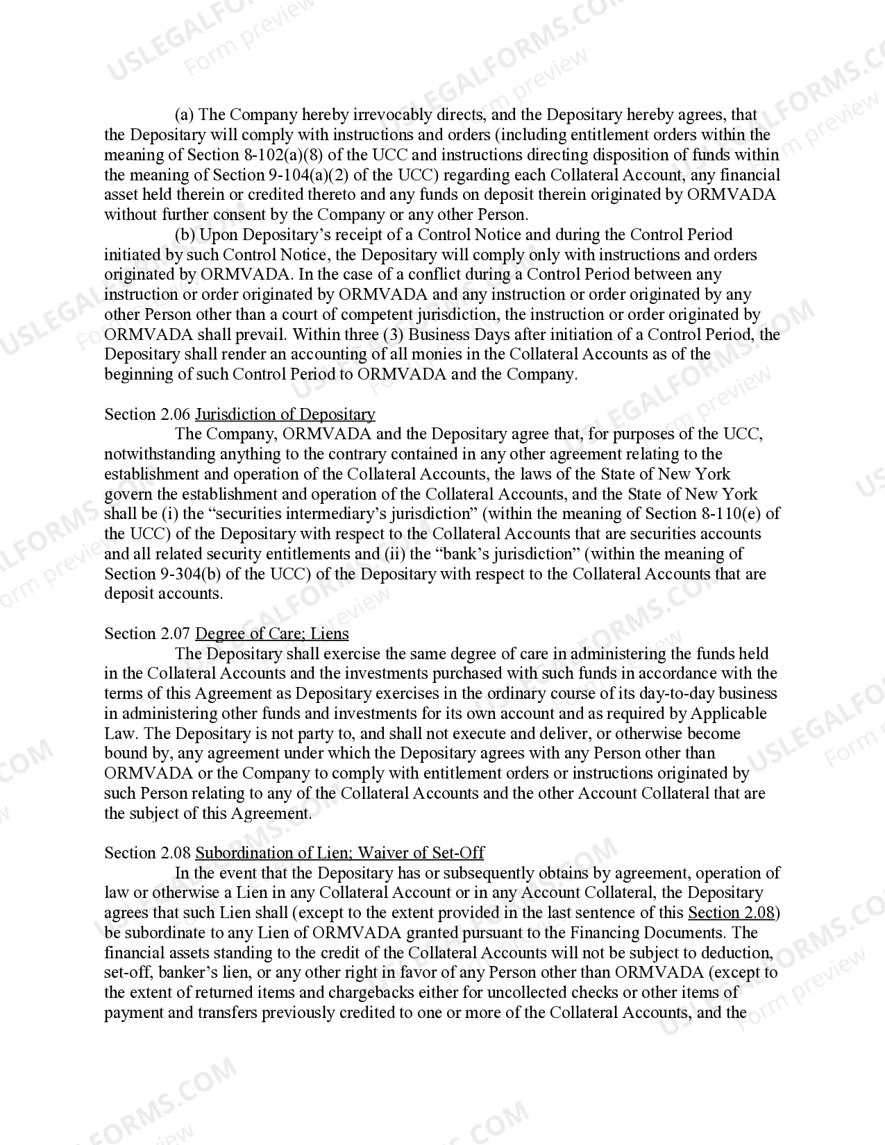 Preview Account Agreement