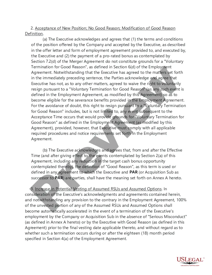 Preview Amendment to Assumption and Acknowledgment Agreement