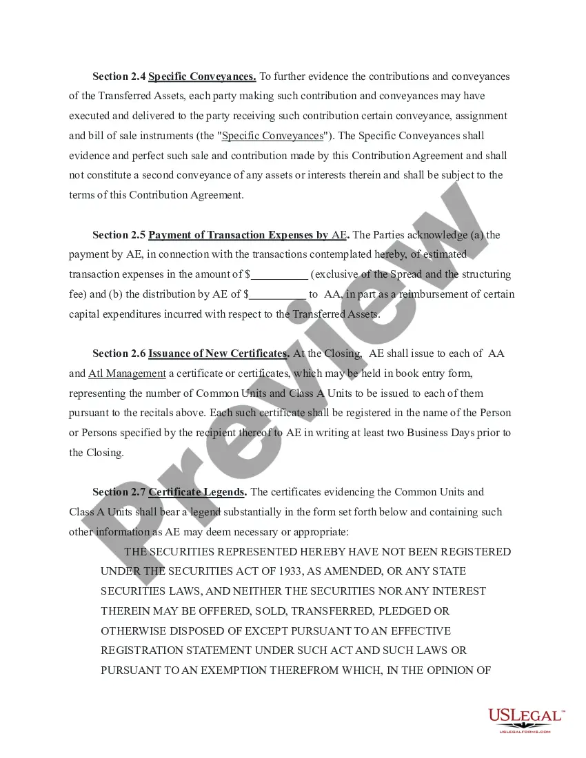 Get Contribution, Conveyance, and Assumption Agreement representing natural gas and oil exploration with multiple mergers Preview Contribution, Conveyance, and Assumption Agreement representing natural gas and oil exploration with multiple mergers