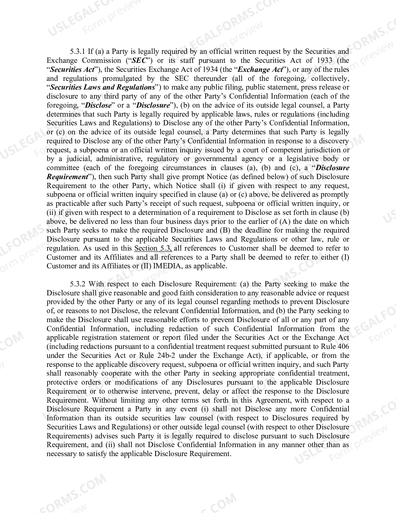 Preview Advertising Agreement