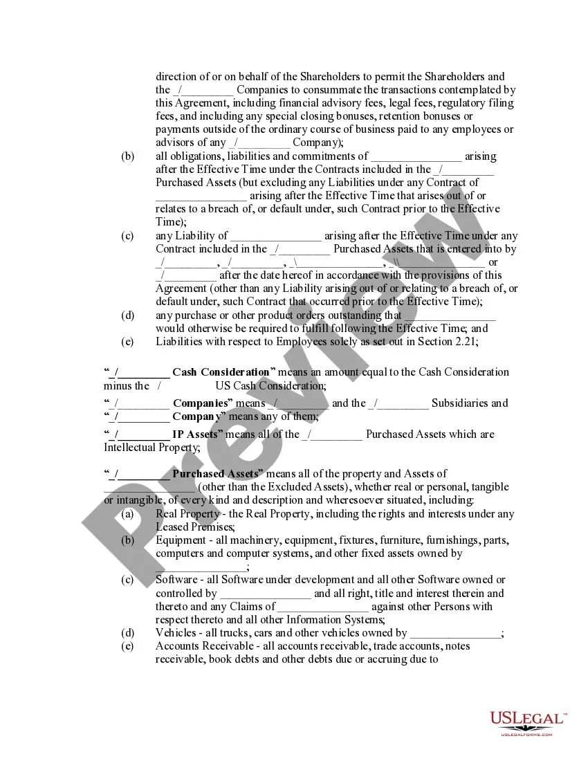 Preview Arrangement Agreement
