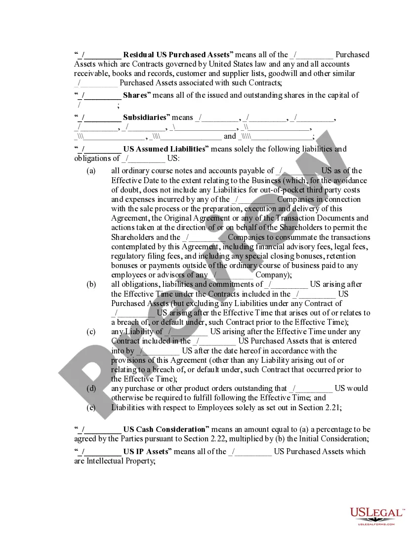 Preview Arrangement Agreement