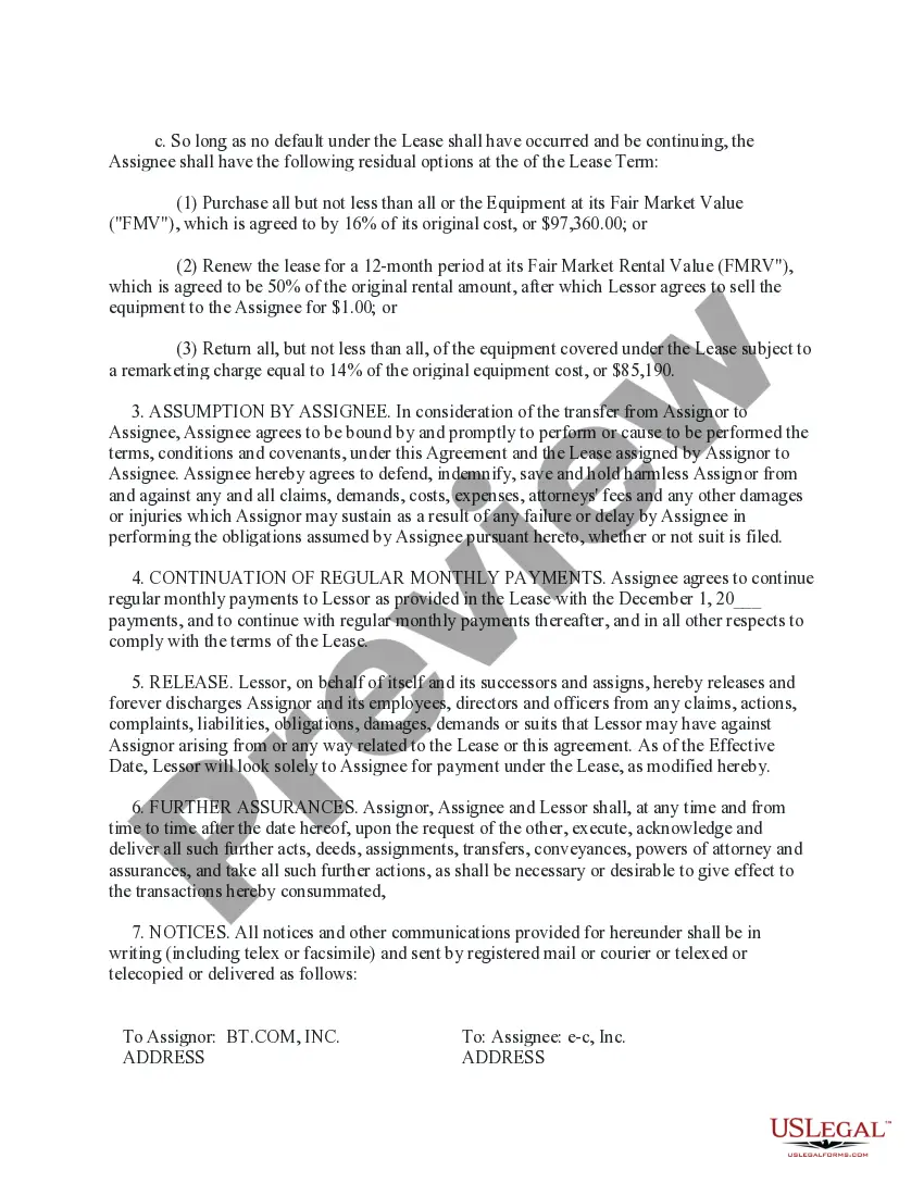 Preview Modification, Assignment and Assumption Agreement