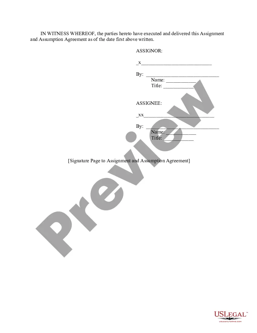 Get Assignment and Assumption Agreement between LLCs Preview Assignment and Assumption Agreement between LLCs