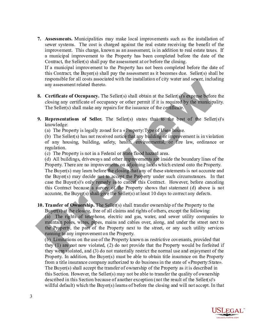 Preview New Construction Contract