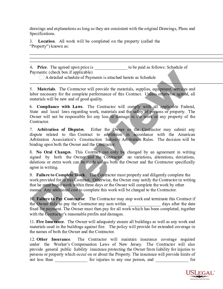 Get Contract for Building - Construction or Repair Preview Contract for Building - Construction or Repair