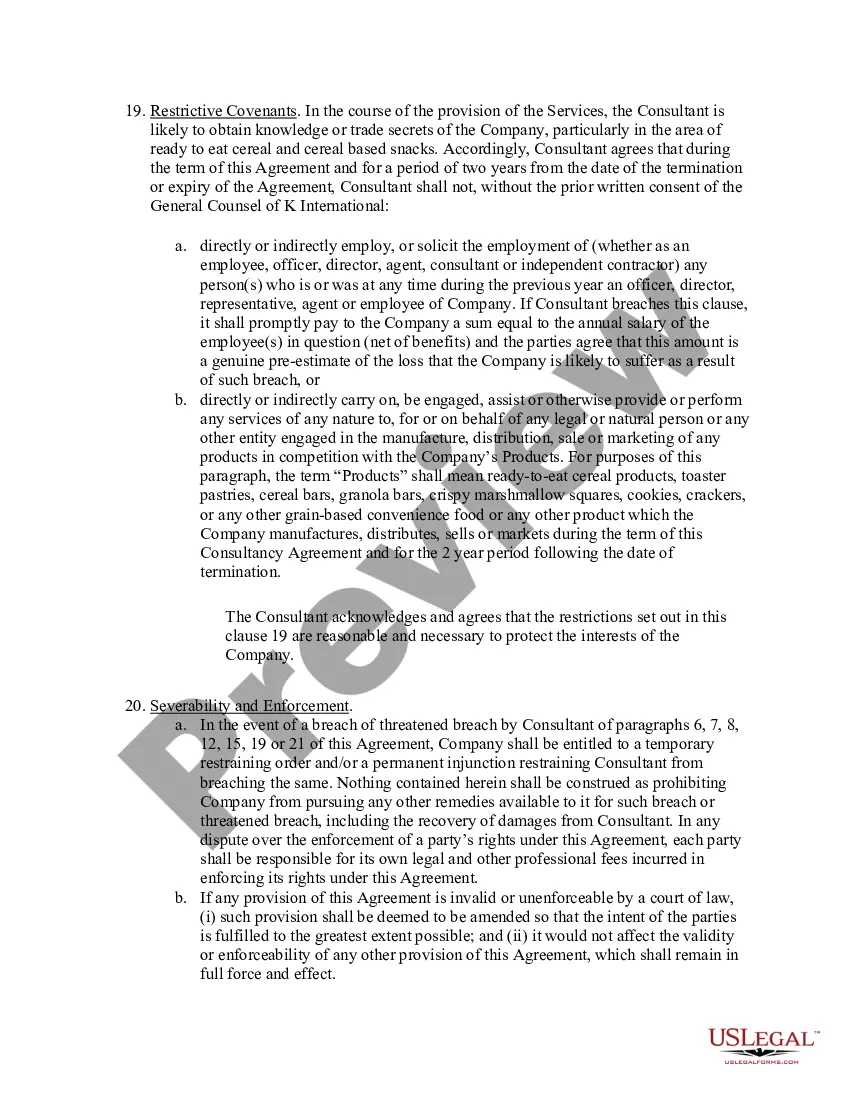 Get Consulting Agreement between Consultant and Company Preview Consulting Agreement between Consultant and Company