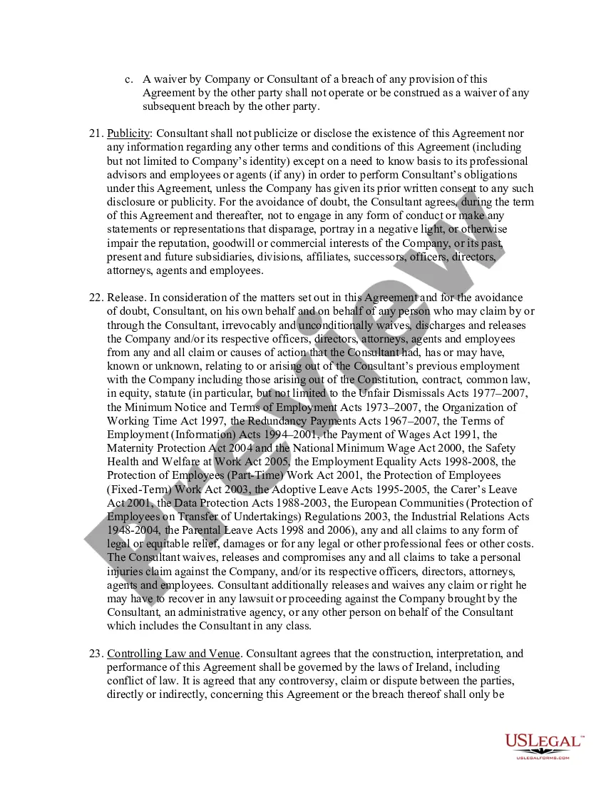 Get Consulting Agreement between Consultant and Company Preview Consulting Agreement between Consultant and Company
