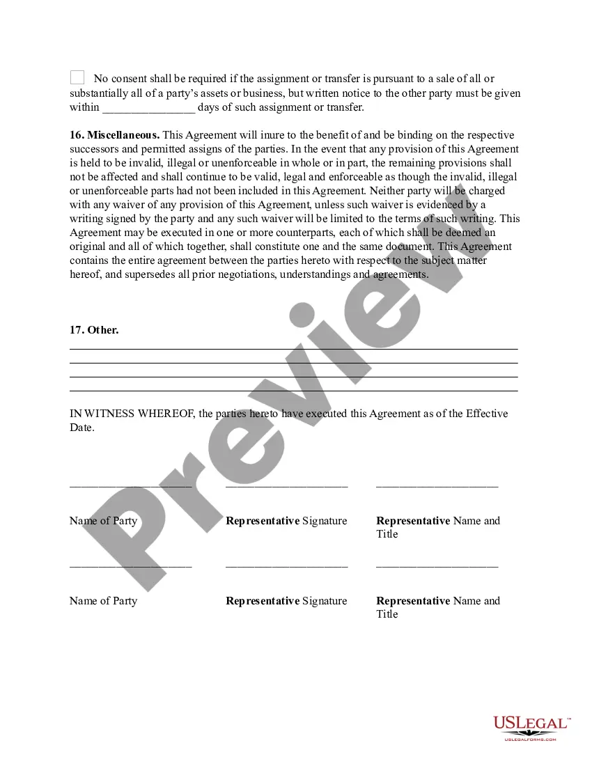 Get Joint Venture Agreement - between Two Parties Preview Joint Venture Agreement - between Two Parties