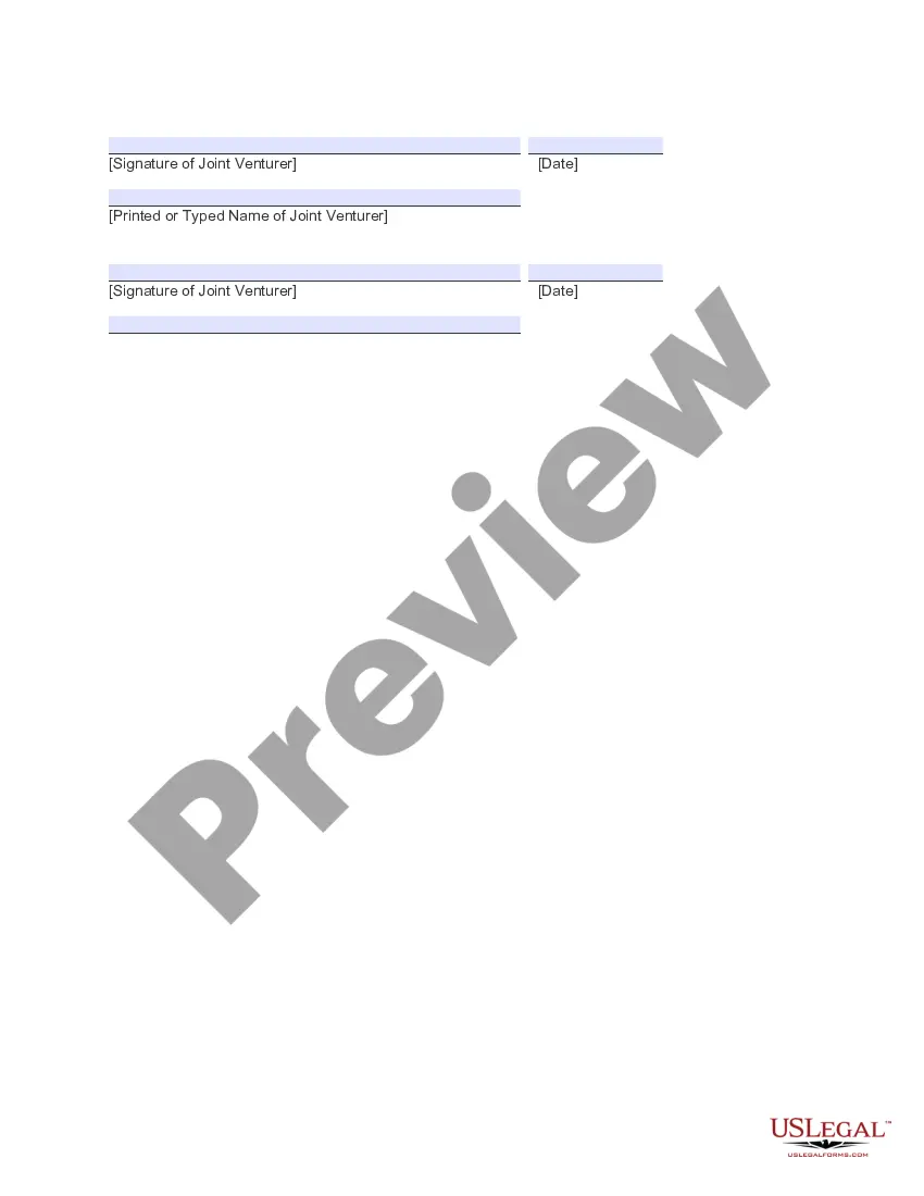 Get Basic Sample Joint Venture Agreement Preview Basic Sample Joint Venture Agreement