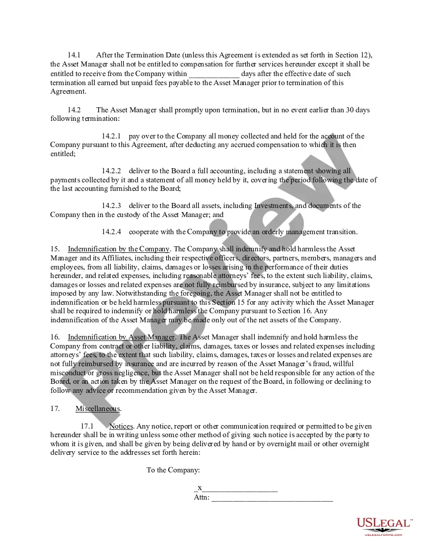 Get Asset Management Agreement Preview Asset Management Agreement