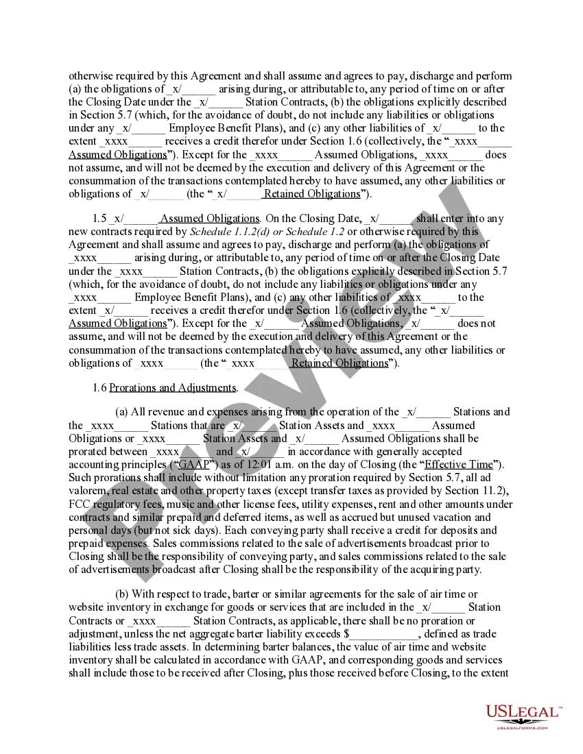 Preview Asset Exchange Agreement