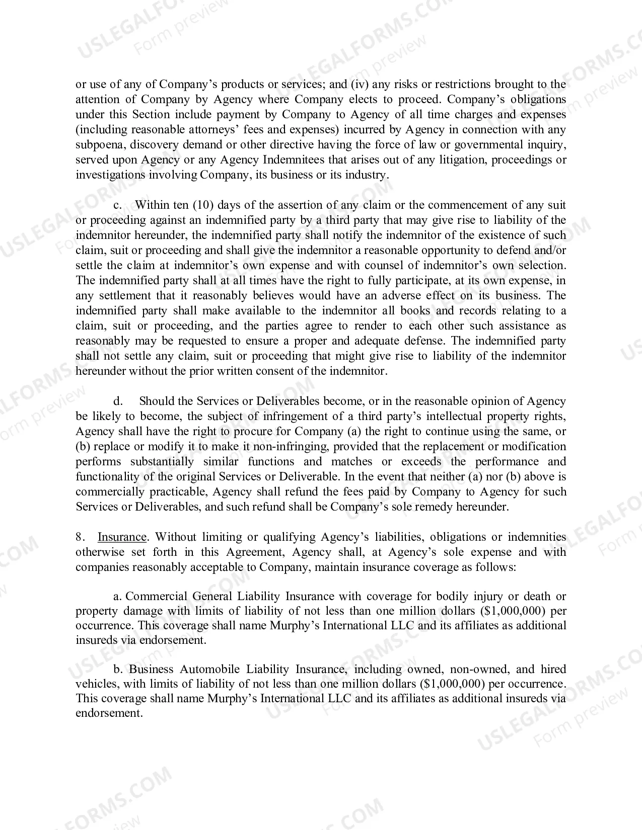 Preview Master Marketing Agreement