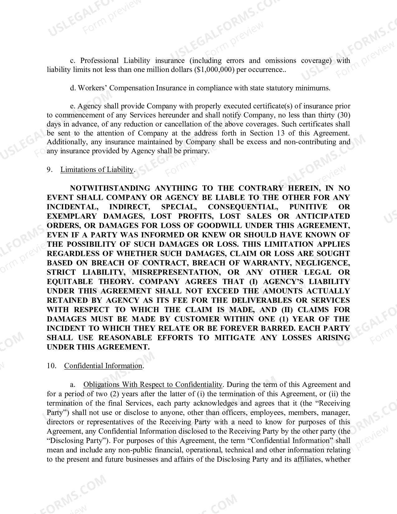 Preview Master Marketing Agreement