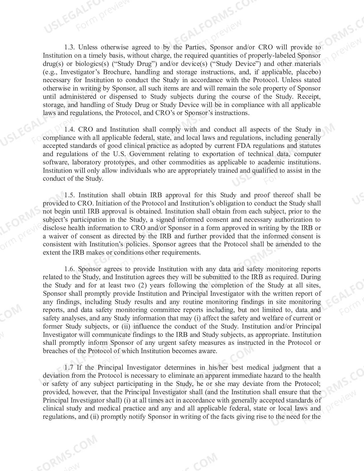 Preview Accelerated Clinical Trial Agreement