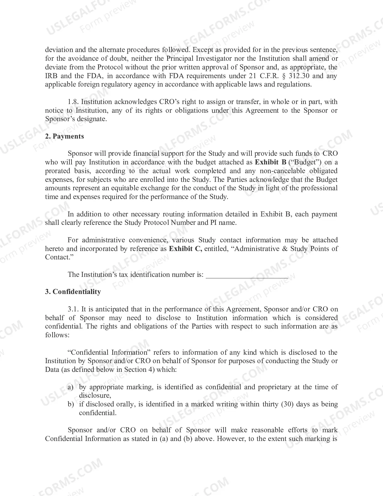 Preview Accelerated Clinical Trial Agreement
