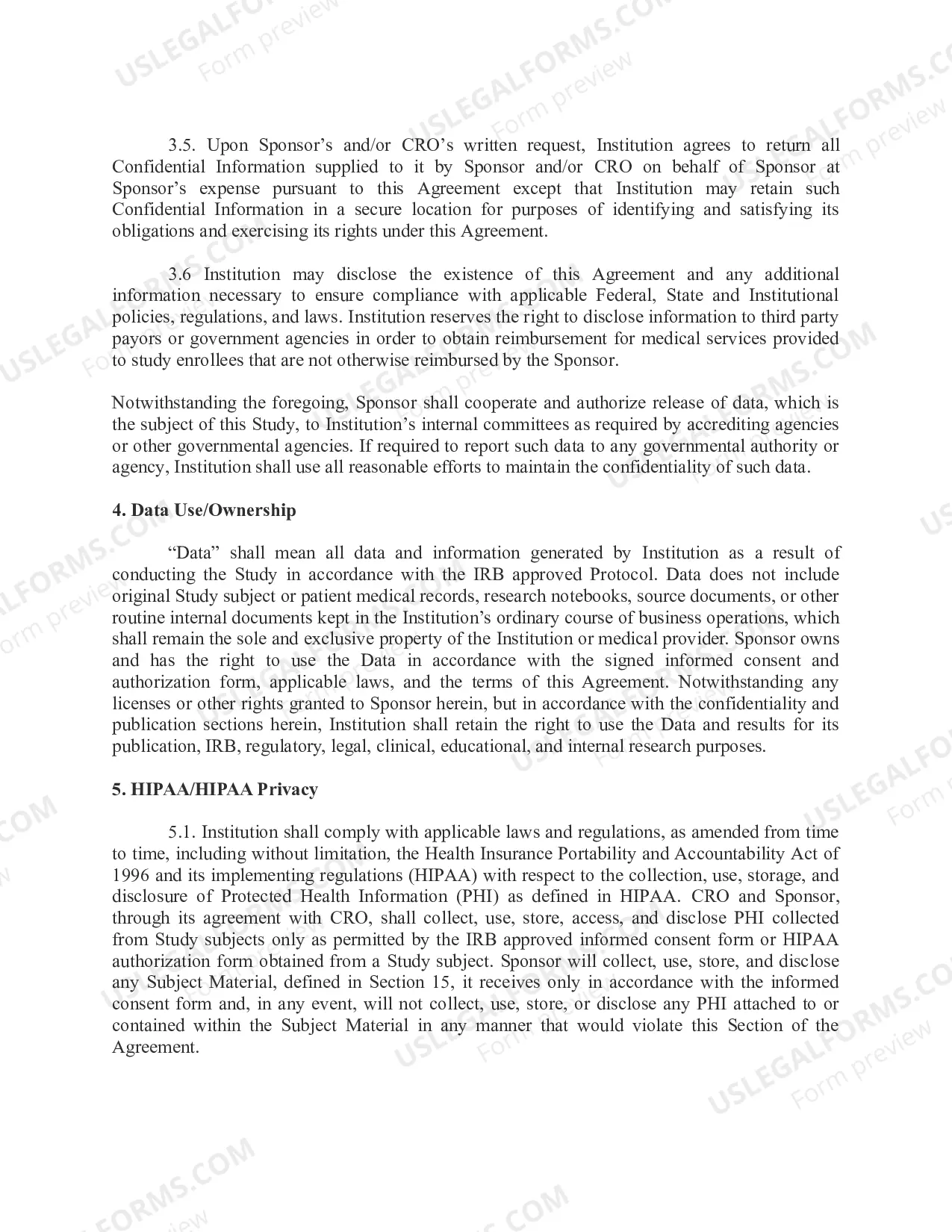 Preview Accelerated Clinical Trial Agreement