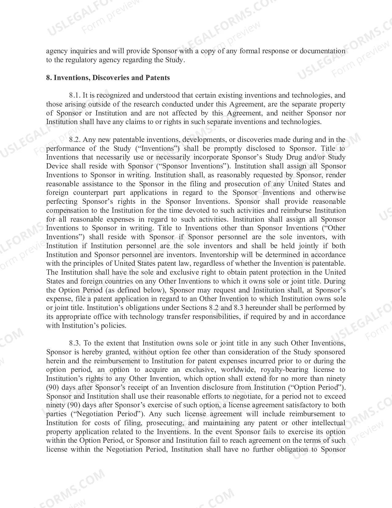 Preview Accelerated Clinical Trial Agreement