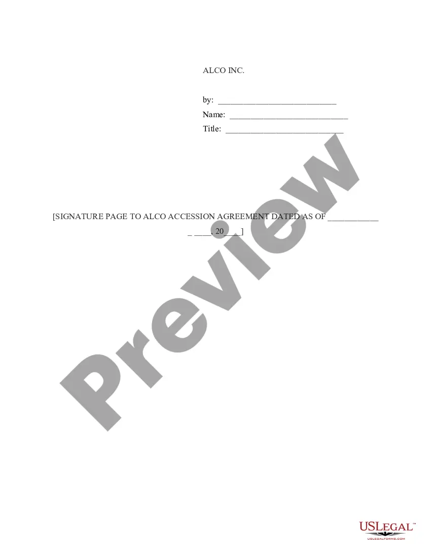 Preview Accession Agreement between Acceding Lenders and Administrative Agent for Lenders