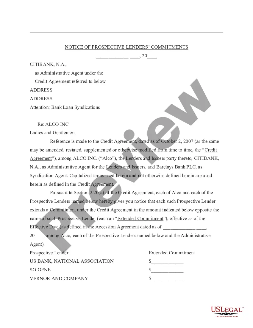 Preview Accession Agreement between Acceding Lenders and Administrative Agent for Lenders