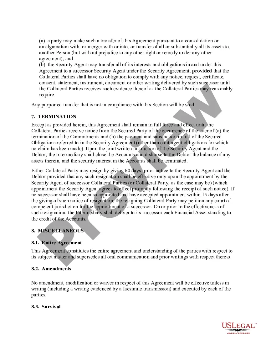 Get Account Control Agreement Preview Account Control Agreement