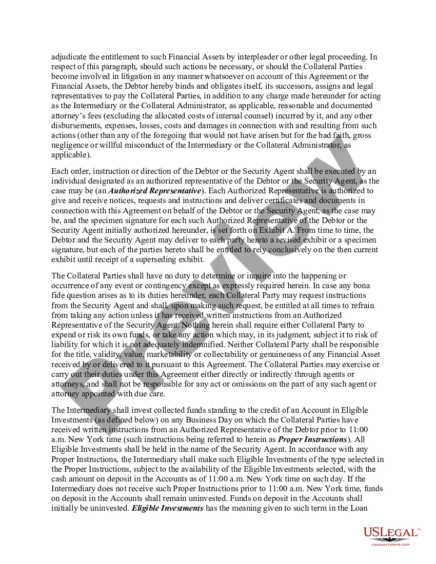 Get Account Control Agreement Preview Account Control Agreement