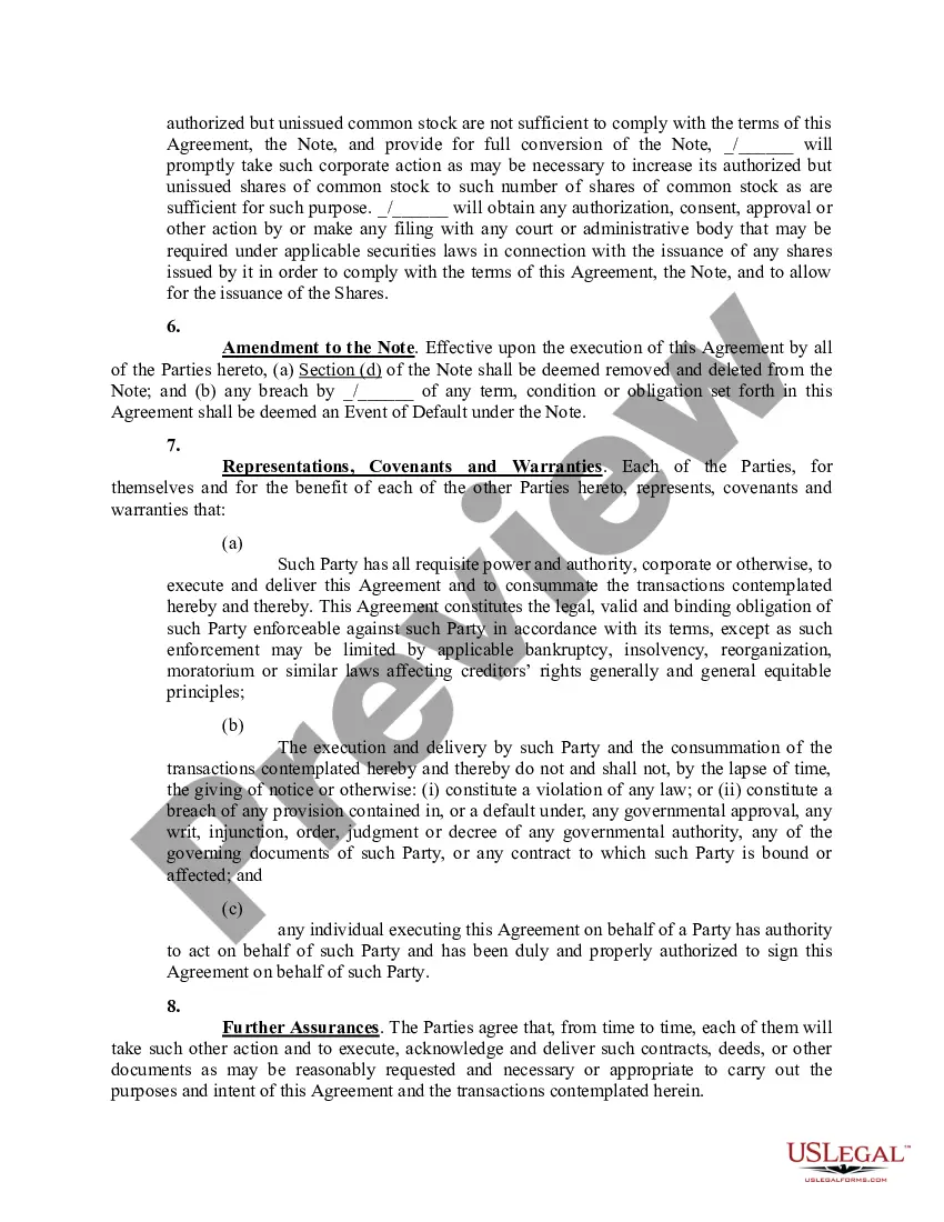Preview Assignment and Novation Agreement