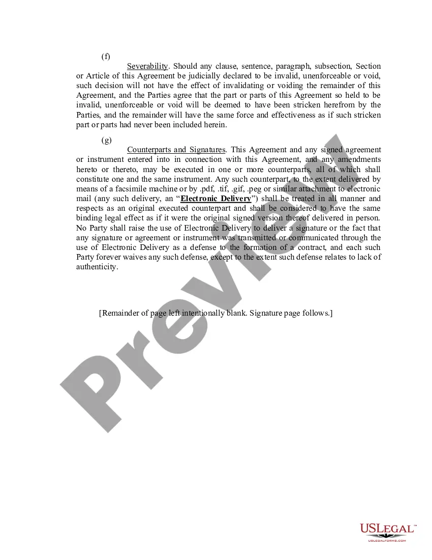 Preview Assignment and Novation Agreement