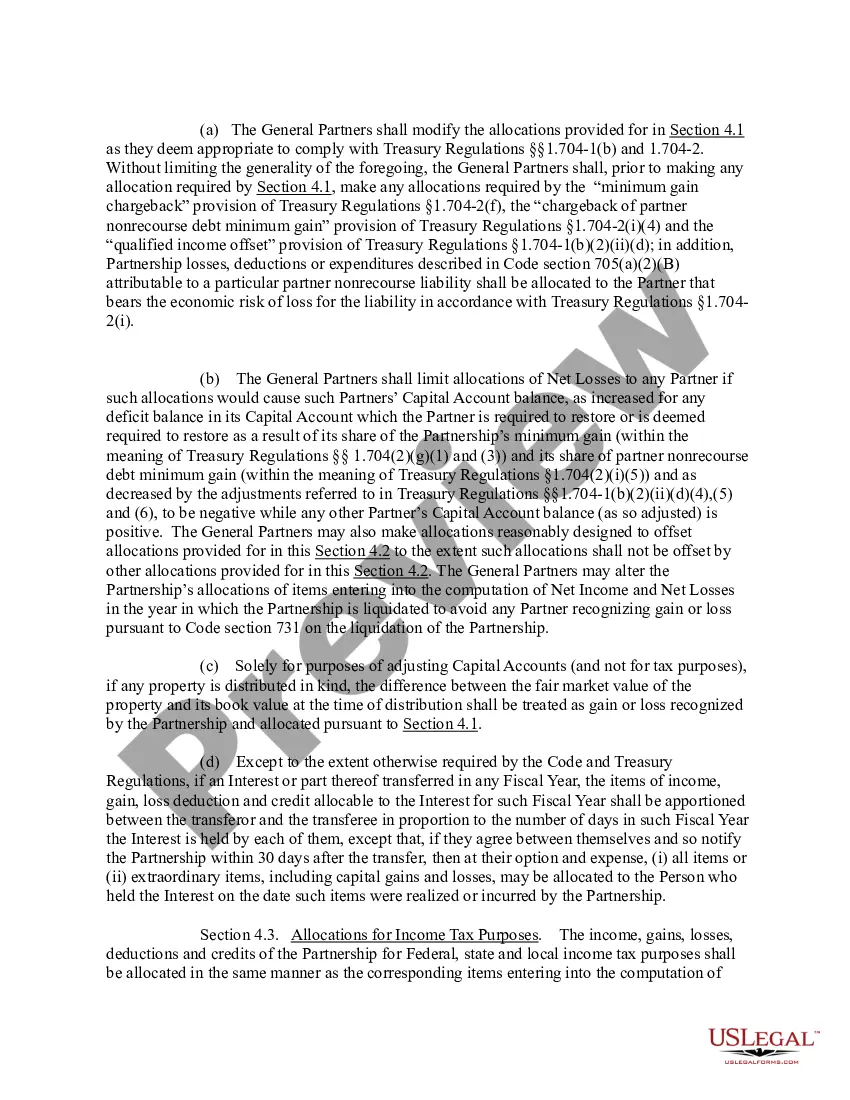 Get Agreement of Limited Partnership Preview Agreement of Limited Partnership